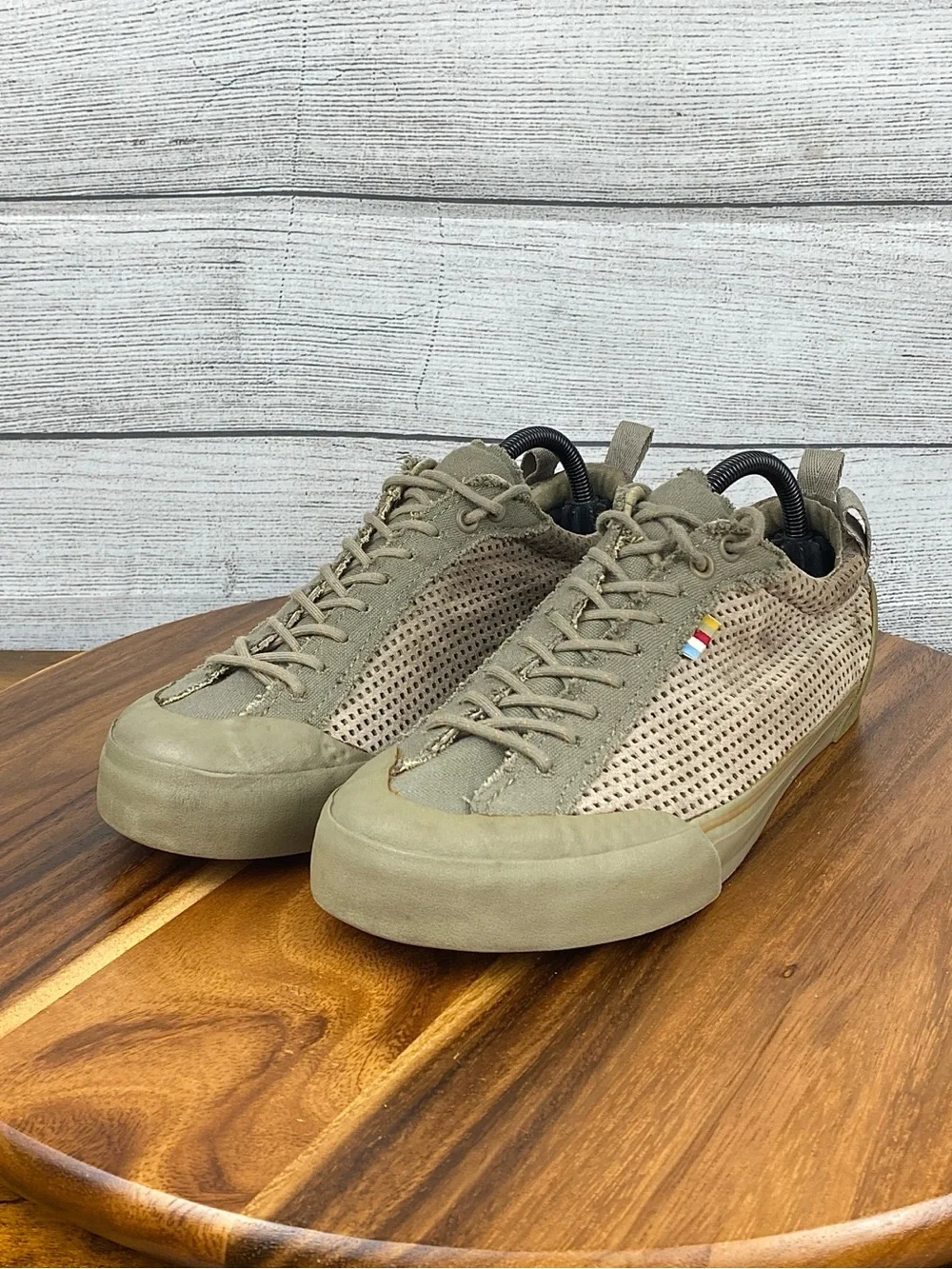 The North Face Clyffe Trainers Olive Green Khaki Mesh Shoe Mens Sneaker Size 8.5